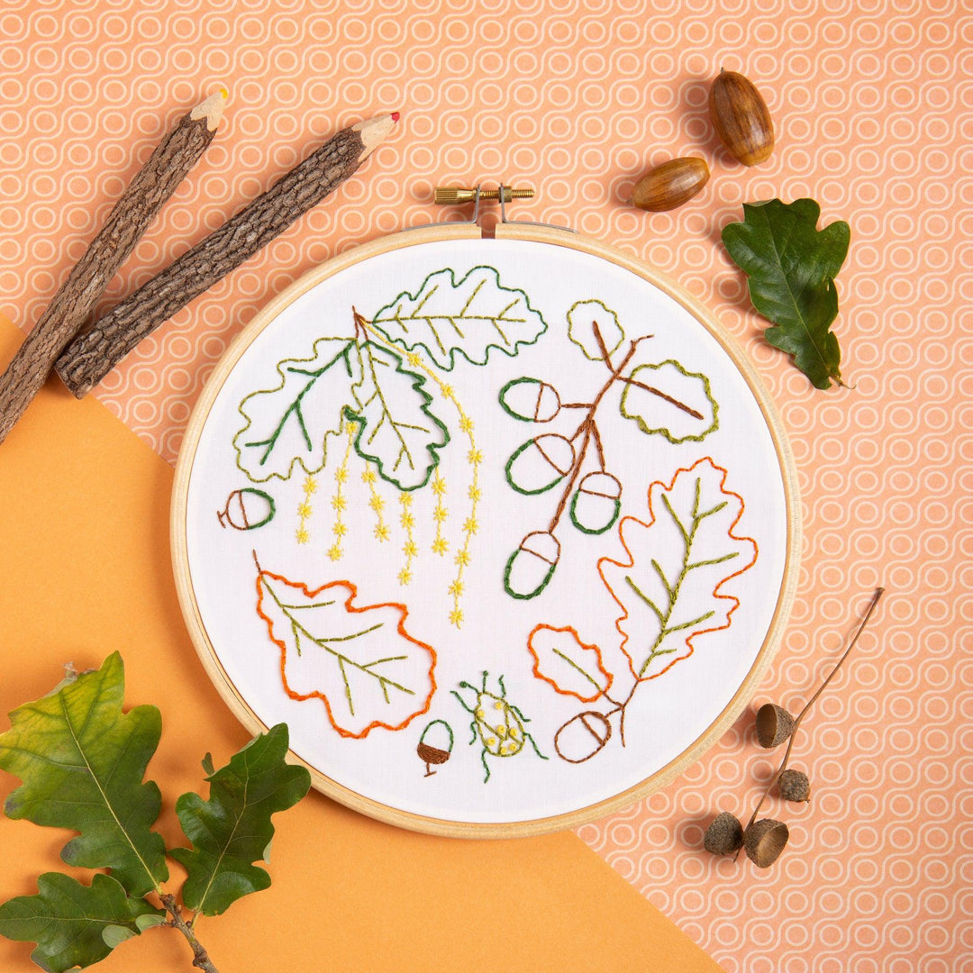 Ancient Oak Embroidery Kit-Embroidery-Hawthorn Handmade-Acorns &amp; Twigs