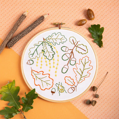 Ancient Oak Embroidery Kit-Embroidery-Hawthorn Handmade-Acorns & Twigs