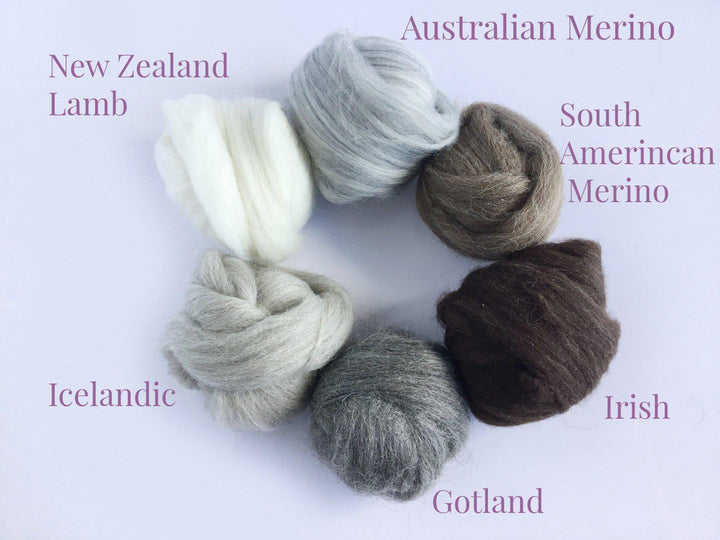 Animal Felting Kit-Pre-Packaged Wool Sets-Acorns &amp; Twigs-Acorns &amp; Twigs