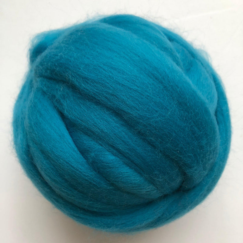 Australian Merino Top - Turquoise-Australian Merino Top-Acorns & Twigs-Acorns & Twigs