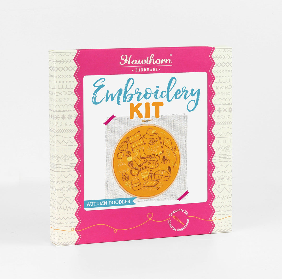 Autumn Doodles Embroidery Kit-Embroidery-Hawthorn Handmade-Acorns &amp; Twigs