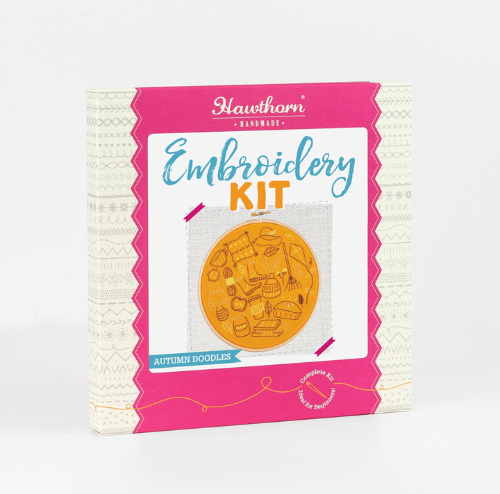 Autumn Doodles Embroidery Kit-Embroidery-Hawthorn Handmade-Acorns &amp; Twigs