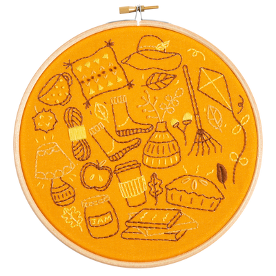 Autumn Doodles Embroidery Kit-Embroidery-Hawthorn Handmade-Acorns & Twigs