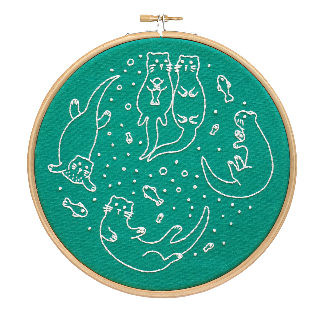Awesome Otter Embroidery Kit-Embroidery-Hawthorn Handmade-Acorns &amp; Twigs