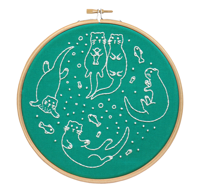 Awesome Otter Embroidery Kit-Embroidery-Hawthorn Handmade-Acorns &amp; Twigs