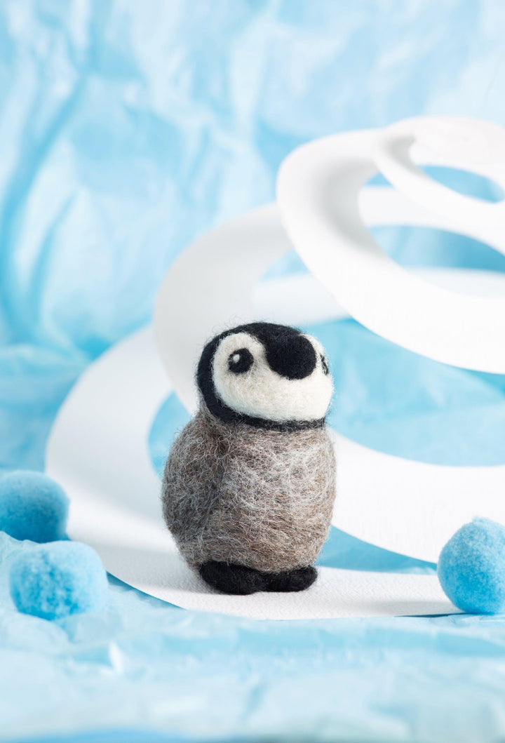 Baby Penguin Mini Felting Kit-Needle Felting-Hawthorn Handmade-Acorns &amp; Twigs