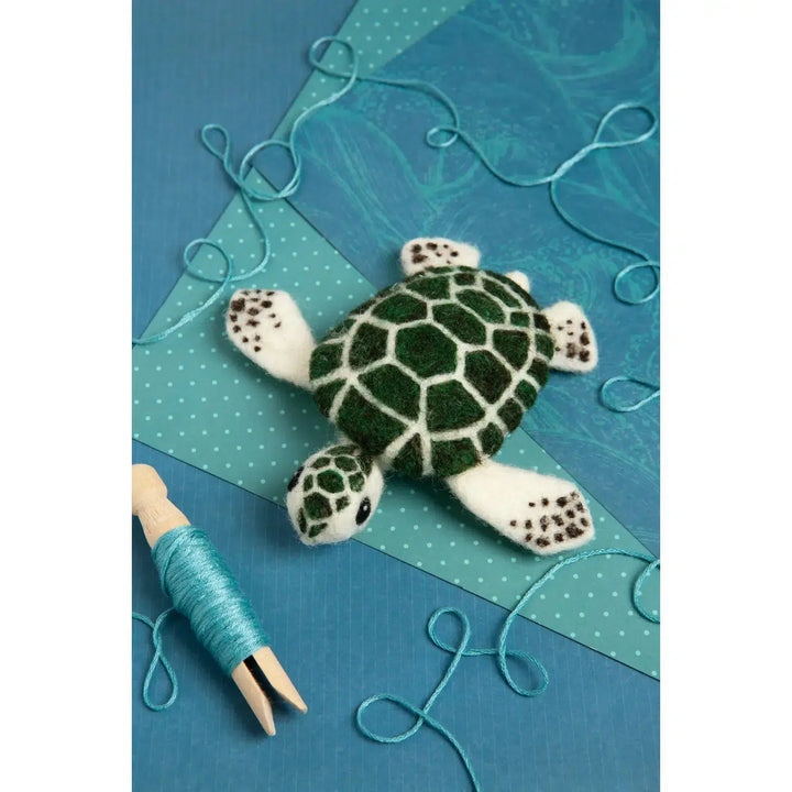 Baby Sea Turtle Mini Needle Felting Kit-Needle Felting-Hawthorn Handmade-Acorns &amp; Twigs