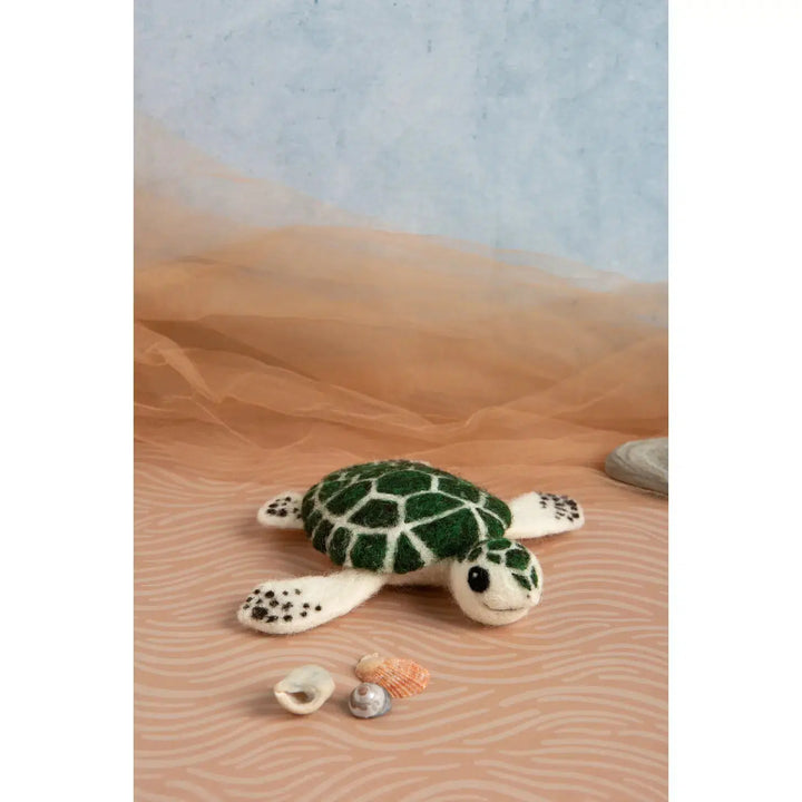 Baby Sea Turtle Mini Needle Felting Kit-Needle Felting-Hawthorn Handmade-Acorns &amp; Twigs