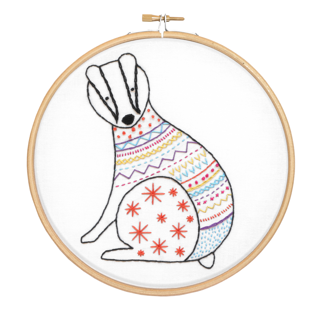 Badger Embroidery Kit-Embroidery-Hawthorn Handmade-Acorns &amp; Twigs