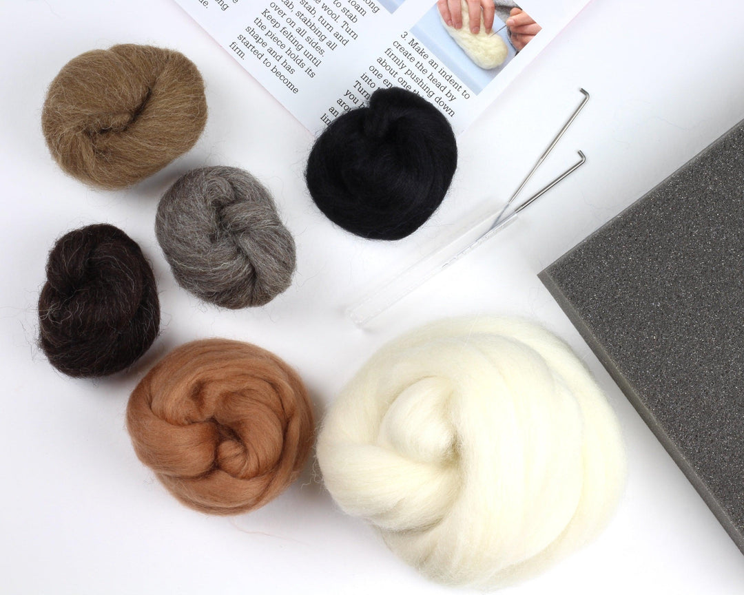 Barn Owl Needle Felting Kit-Needle Felting-Hawthorn Handmade-Acorns &amp; Twigs