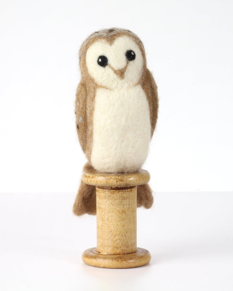 Barn Owl Needle Felting Kit-Needle Felting-Hawthorn Handmade-Acorns & Twigs