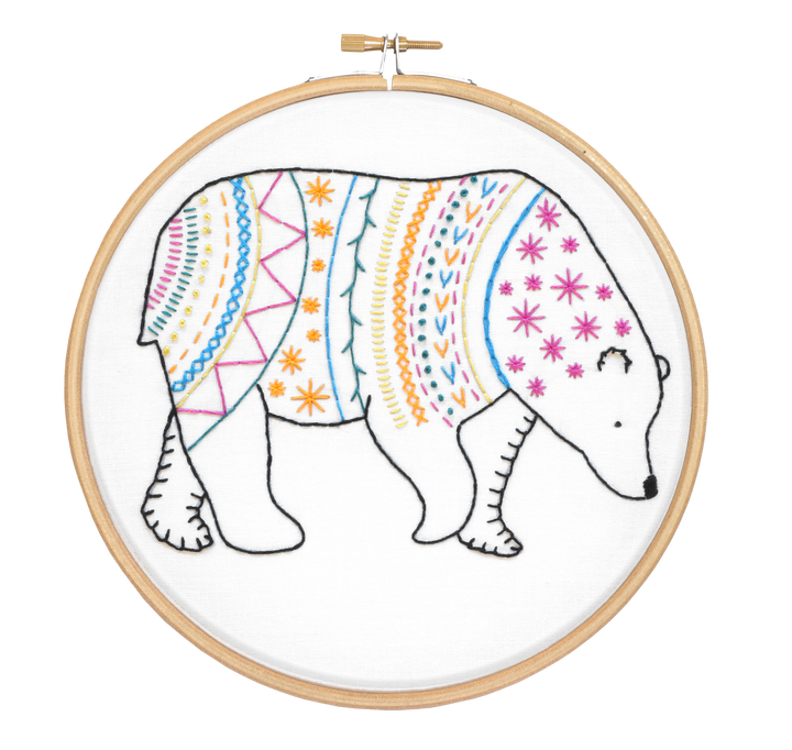 Bear Embroidery Kit-Embroidery-Hawthorn Handmade-Acorns &amp; Twigs
