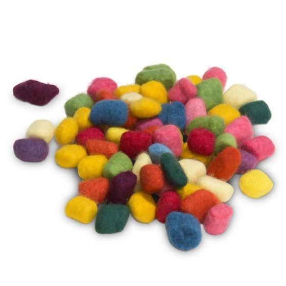 Bioland Felt Beads - Assorted Colors-Wool Felt-Filges-Acorns &amp; Twigs