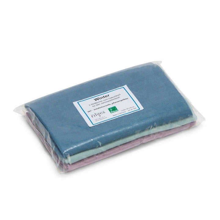 Bioland Seasonal Cloth of Wool - Winter-Wool Cloth-Filges-Acorns &amp; Twigs