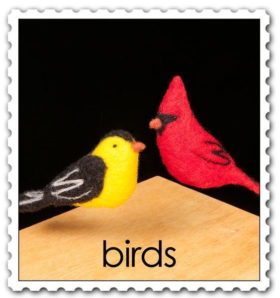 Birds Needle Felting Kit - Starter Kit-Needle Felting-WoolPets-Acorns &amp; Twigs