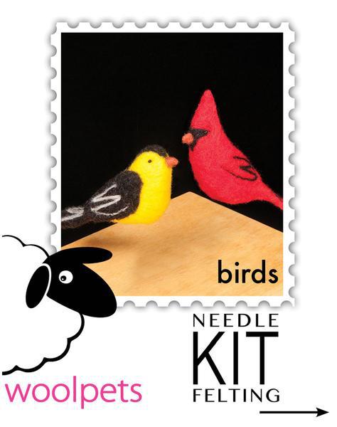 Birds Needle Felting Kit - Starter Kit-Needle Felting-WoolPets-Acorns &amp; Twigs