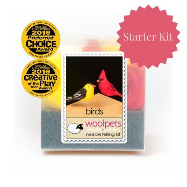 Birds Needle Felting Kit - Starter Kit-Needle Felting-WoolPets-Acorns &amp; Twigs