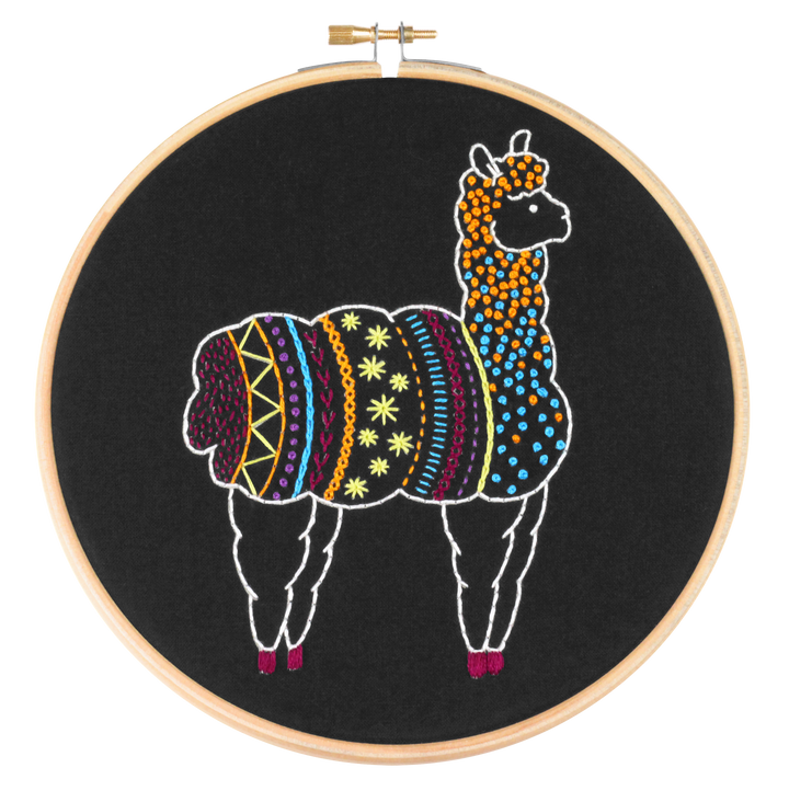 Black Alpaca Embroidery Kit-Embroidery-Hawthorn Handmade-Acorns &amp; Twigs