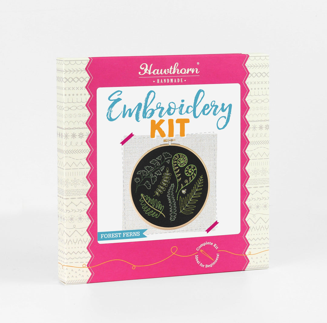 Black Forest Ferns Embroidery Kit-Embroidery-Hawthorn Handmade-Acorns &amp; Twigs