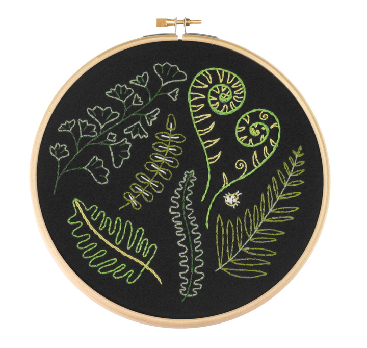 Black Forest Ferns Embroidery Kit-Embroidery-Hawthorn Handmade-Acorns &amp; Twigs