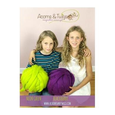 Blackberry - Top-South American Merino Top-Acorns &amp; Twigs-Acorns &amp; Twigs