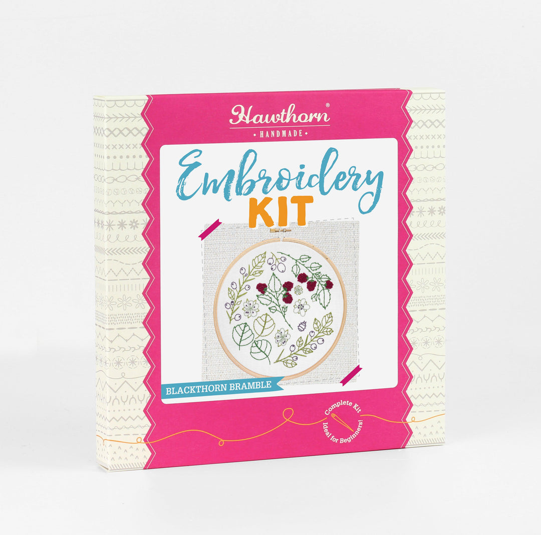 Blackthorn Bramble Embroidery Kit-Embroidery-Hawthorn Handmade-Acorns &amp; Twigs