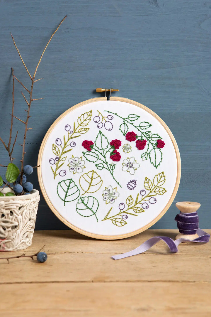 Blackthorn Bramble Embroidery Kit-Embroidery-Hawthorn Handmade-Acorns &amp; Twigs