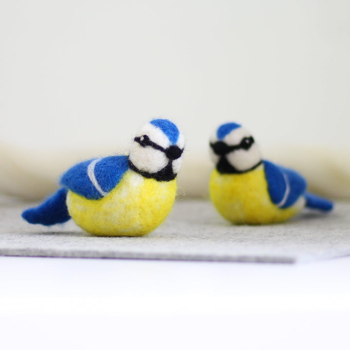 Blue Tits Needle Felting Kit-Needle Felting-Hawthorn Handmade-Acorns &amp; Twigs