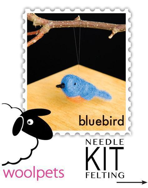 Bluebird Needle Felting Kit - Starter Kit-Needle Felting-WoolPets-Acorns &amp; Twigs