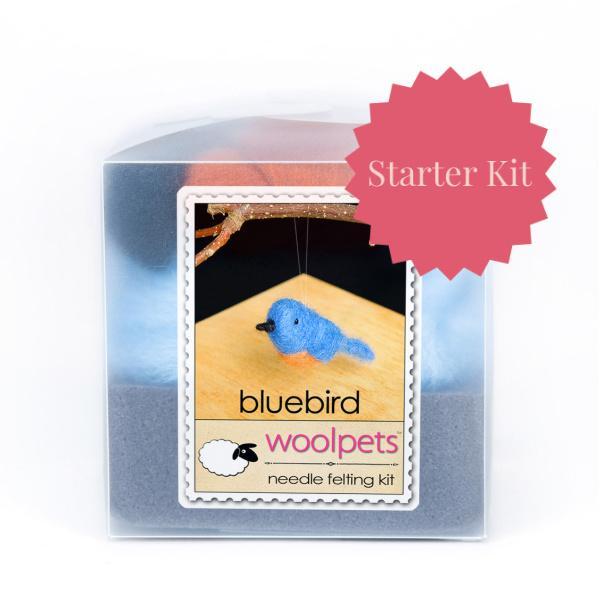Bluebird Needle Felting Kit - Starter Kit-Needle Felting-WoolPets-Acorns &amp; Twigs