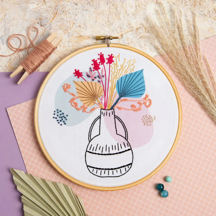 Bohemian Palms Embroidery Kit-Hawthorn Handmade-Acorns &amp; Twigs