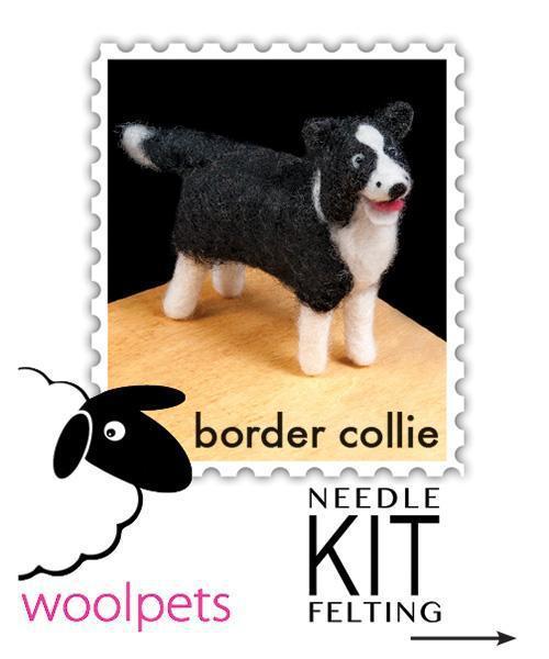 Border Collie Needle Felting Kit - Intermediate-Needle Felting-WoolPets-Acorns & Twigs