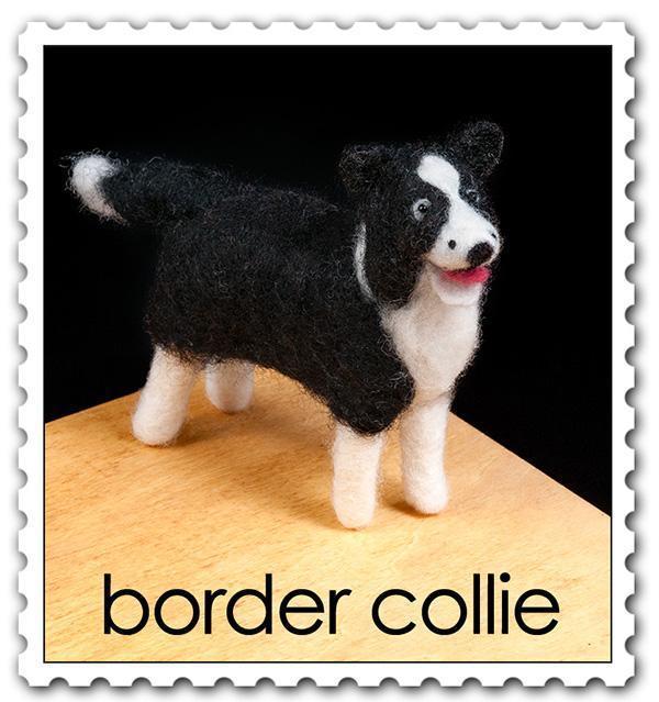 Border Collie Needle Felting Kit - Intermediate-Needle Felting-WoolPets-Acorns &amp; Twigs