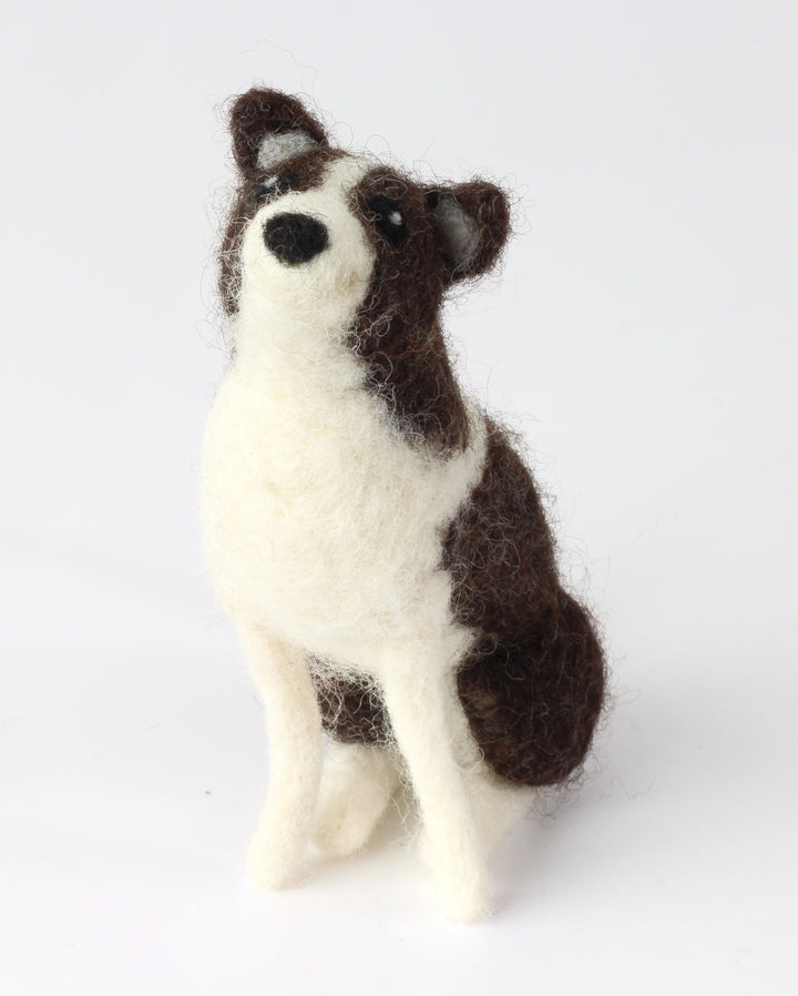Border Collie Needle Felting Kit-Needle Felting-Hawthorn Handmade-Acorns &amp; Twigs