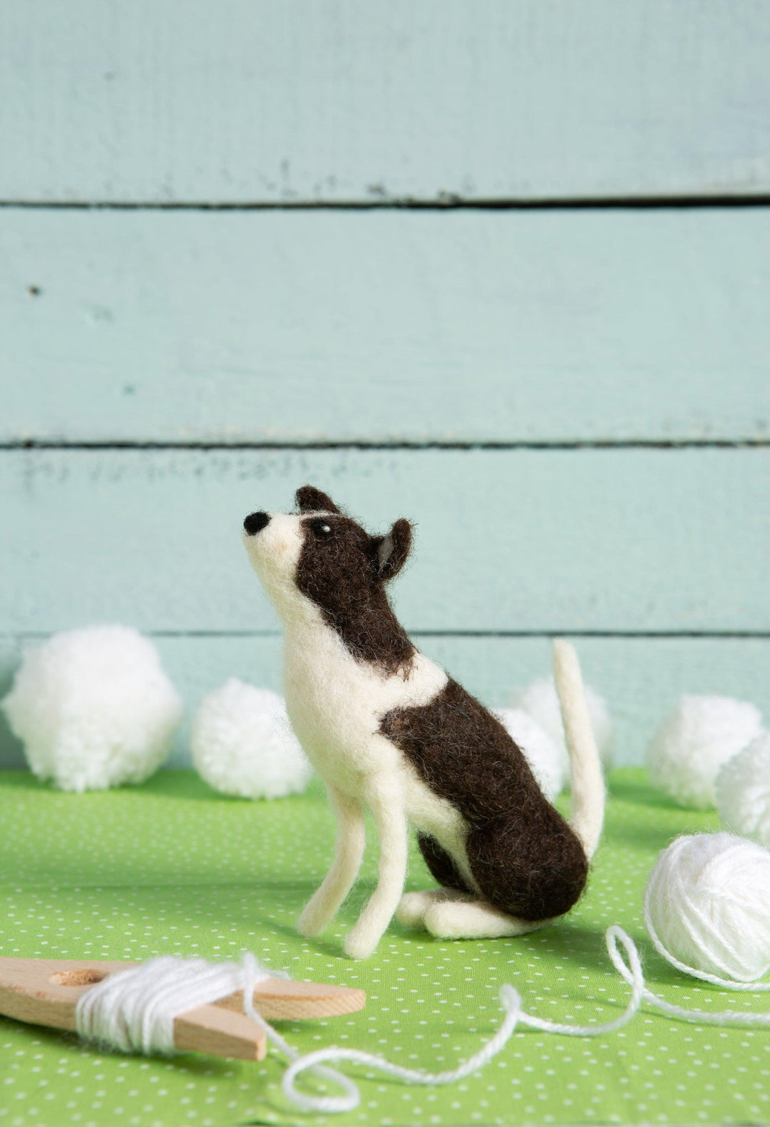 Border Collie Needle Felting Kit-Needle Felting-Hawthorn Handmade-Acorns &amp; Twigs