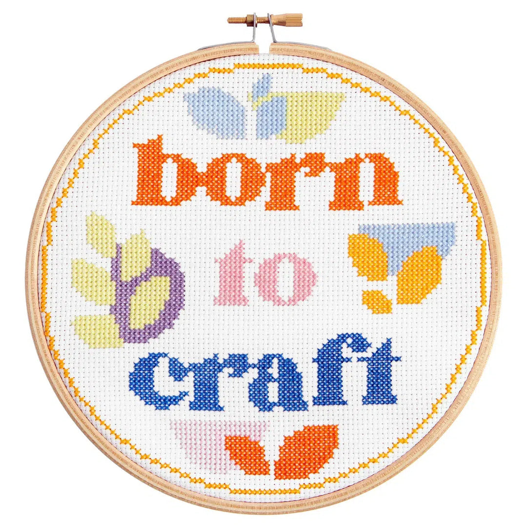 Born To Craft Cross Stitch Kraft-Cross Stitch-Hawthorn Handmade-Acorns &amp; Twigs