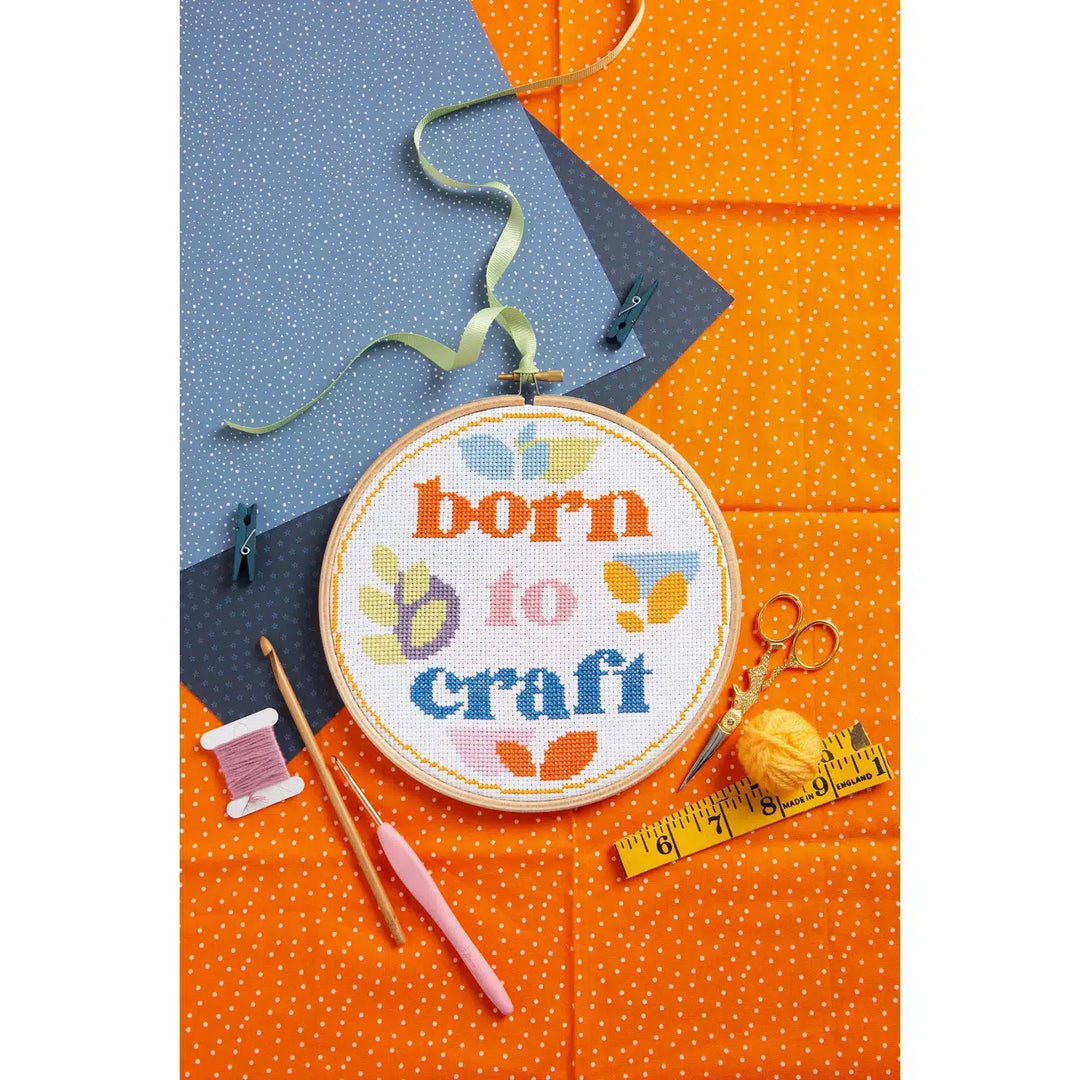 Born To Craft Cross Stitch Kraft-Cross Stitch-Hawthorn Handmade-Acorns &amp; Twigs