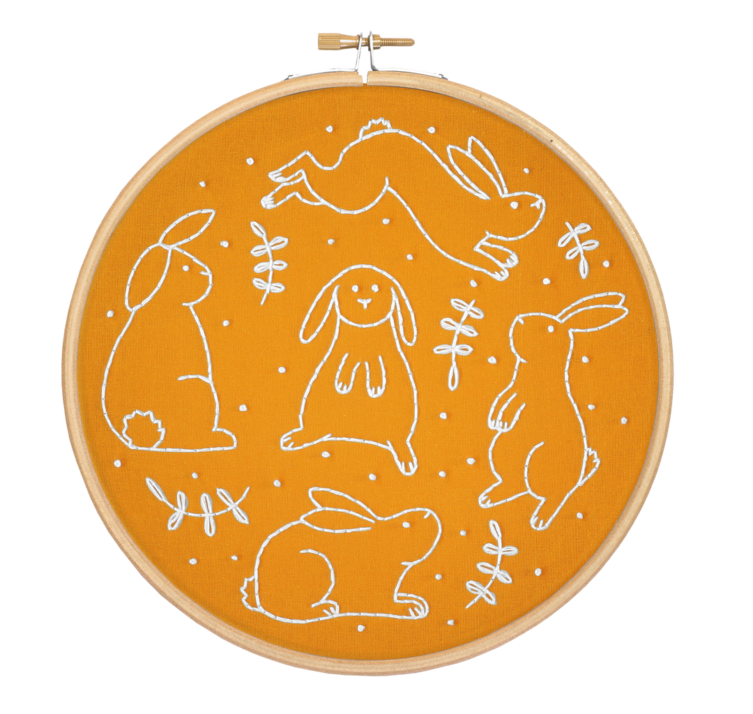 Bouncing Bunnies Embroidery Kit-Embroidery-Hawthorn Handmade-Acorns &amp; Twigs