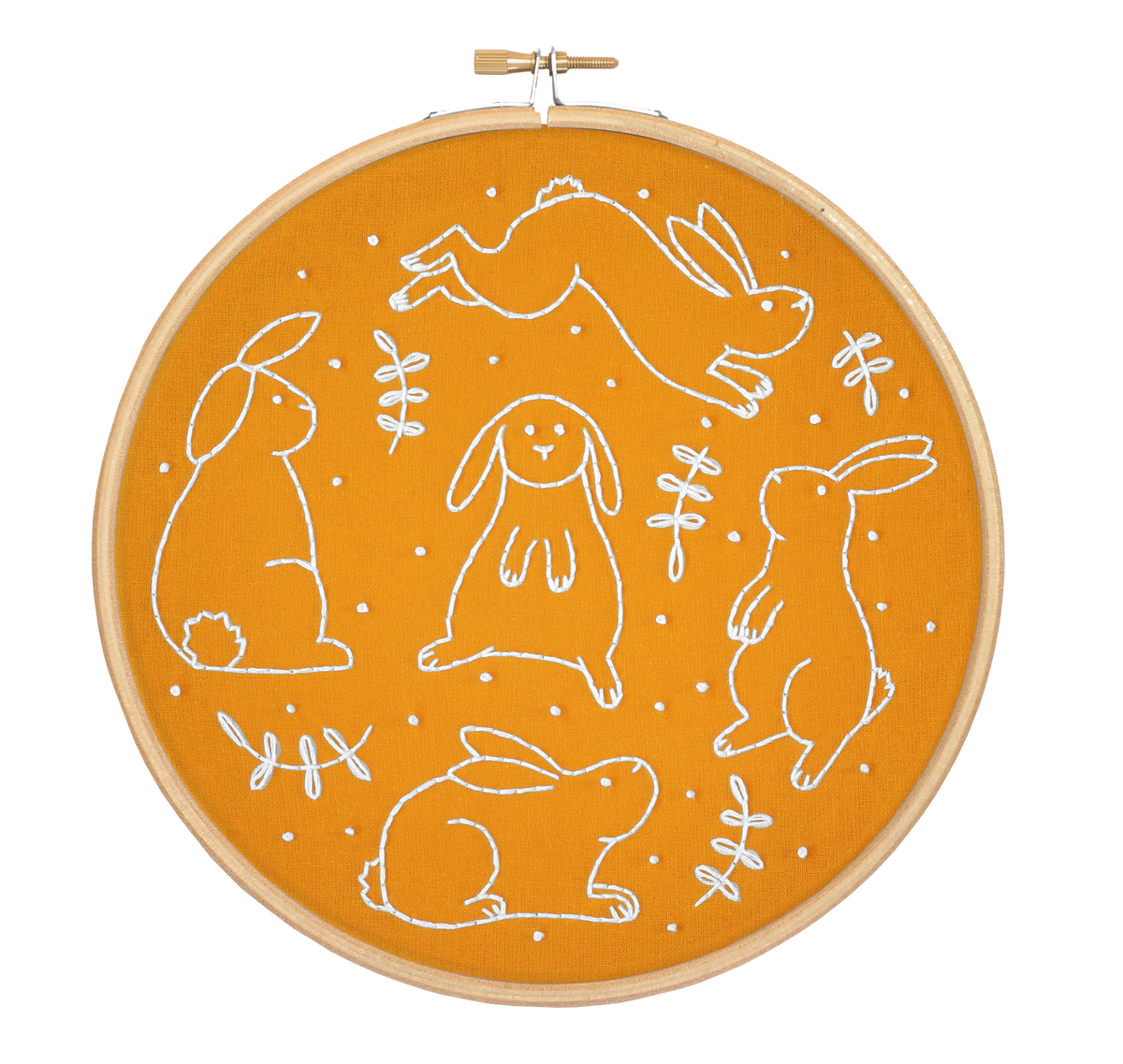 Bouncing Bunnies Embroidery Kit-Embroidery-Hawthorn Handmade-Acorns & Twigs