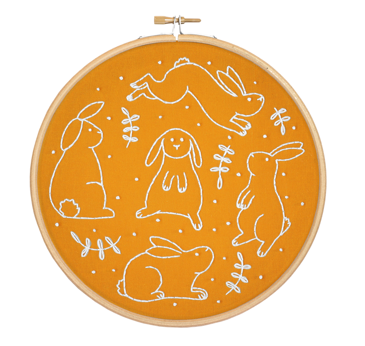 Bouncing Bunnies Embroidery Kit-Embroidery-Hawthorn Handmade-Acorns &amp; Twigs