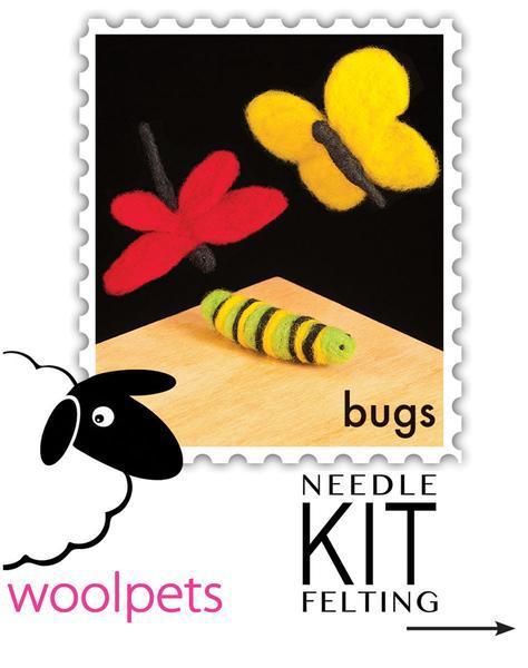 Bugs Needle Felting Kit - Starter Kit-Needle Felting-WoolPets-Acorns &amp; Twigs