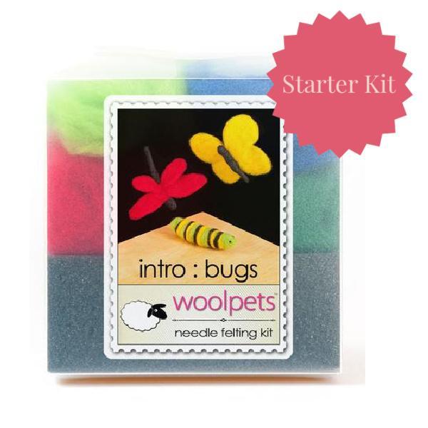 Bugs Needle Felting Kit - Starter Kit-Needle Felting-WoolPets-Acorns &amp; Twigs