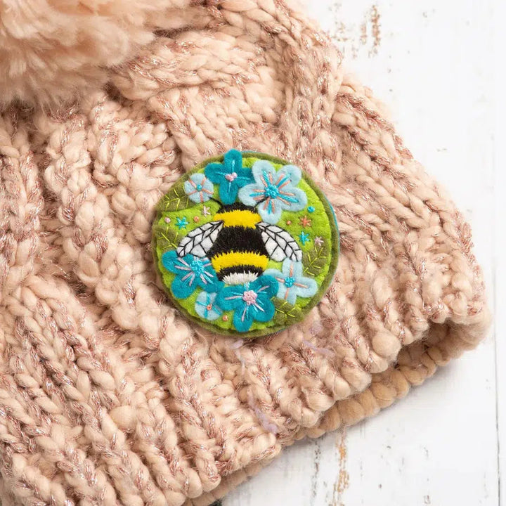 Bumble Bee Felt Craft Brooch Kit-Felt Craft-Hawthorn Handmade-Acorns &amp; Twigs