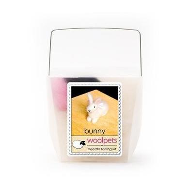 Bunny Needle Felting Kit - EASY-Needle Felting-WoolPets-Acorns &amp; Twigs