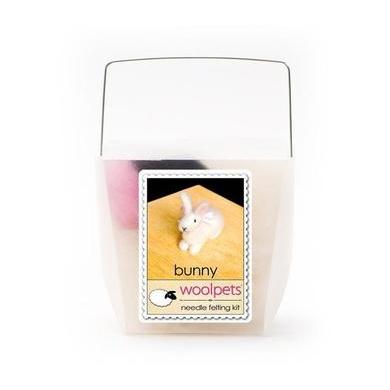 Bunny Needle Felting Kit - EASY-Needle Felting-WoolPets-Acorns & Twigs