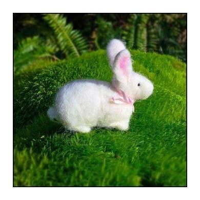 Bunny Needle Felting Kit - EASY-Needle Felting-WoolPets-Acorns &amp; Twigs