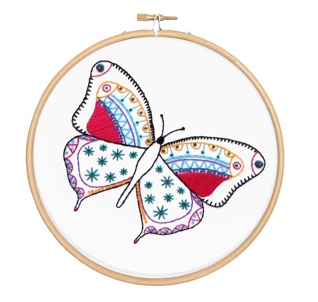Butterfly Embroidery Kit-Embroidery-Hawthorn Handmade-Acorns &amp; Twigs