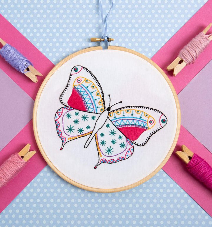 Butterfly Embroidery Kit-Embroidery-Hawthorn Handmade-Acorns &amp; Twigs