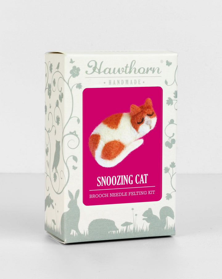 Cat Brooch Needle Felting Kit-Needle Felting-Hawthorn Handmade-Acorns &amp; Twigs