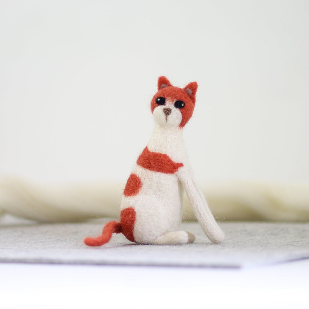 Cat Needle Felting Kit-Needle Felting-Hawthorn Handmade-Acorns &amp; Twigs